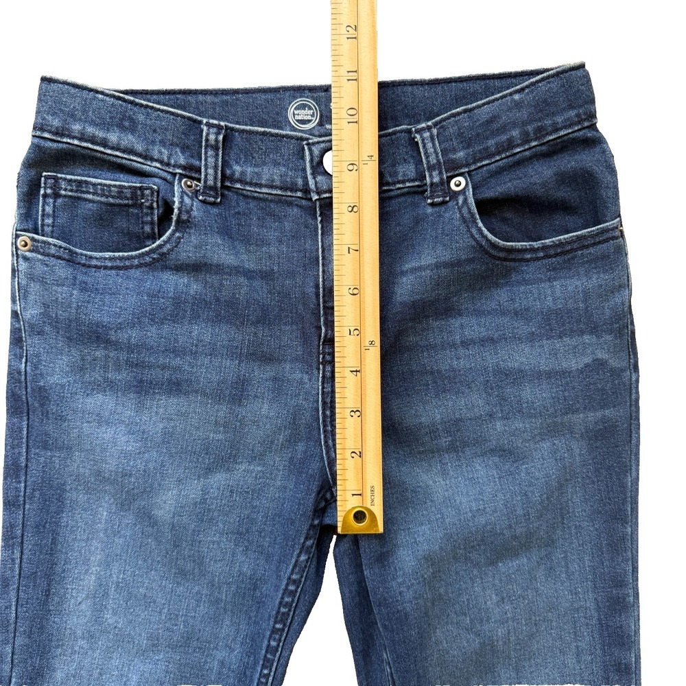 Wonder Nation Kids Straight Jeans Size 12 Stretch Girls - Picture 3 of 7